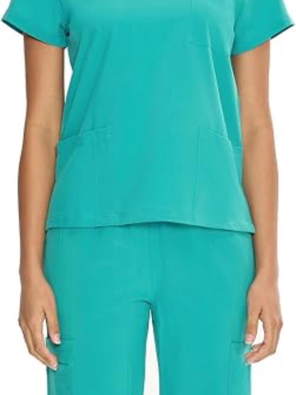 COZYFIT Scrubs for Women Set Medical Uniform teal size large